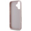 Guess GUHCP16SPSQSQSP iPhone 16 6.1 różówy/pink hardcase Quiled Metal Logo